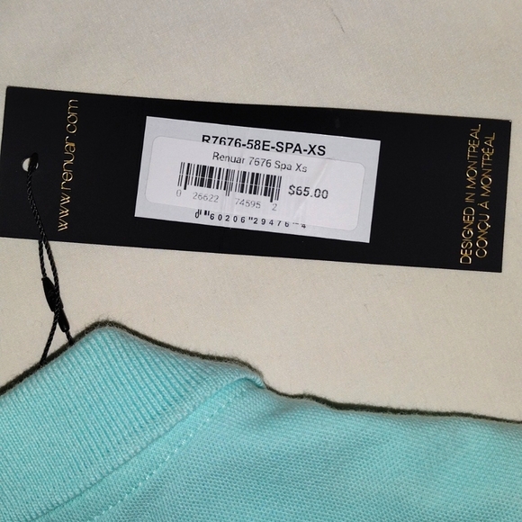 Renuar Womens Sleeveless Collared Shirt R7676 Turquoise - Picture 8 of 9